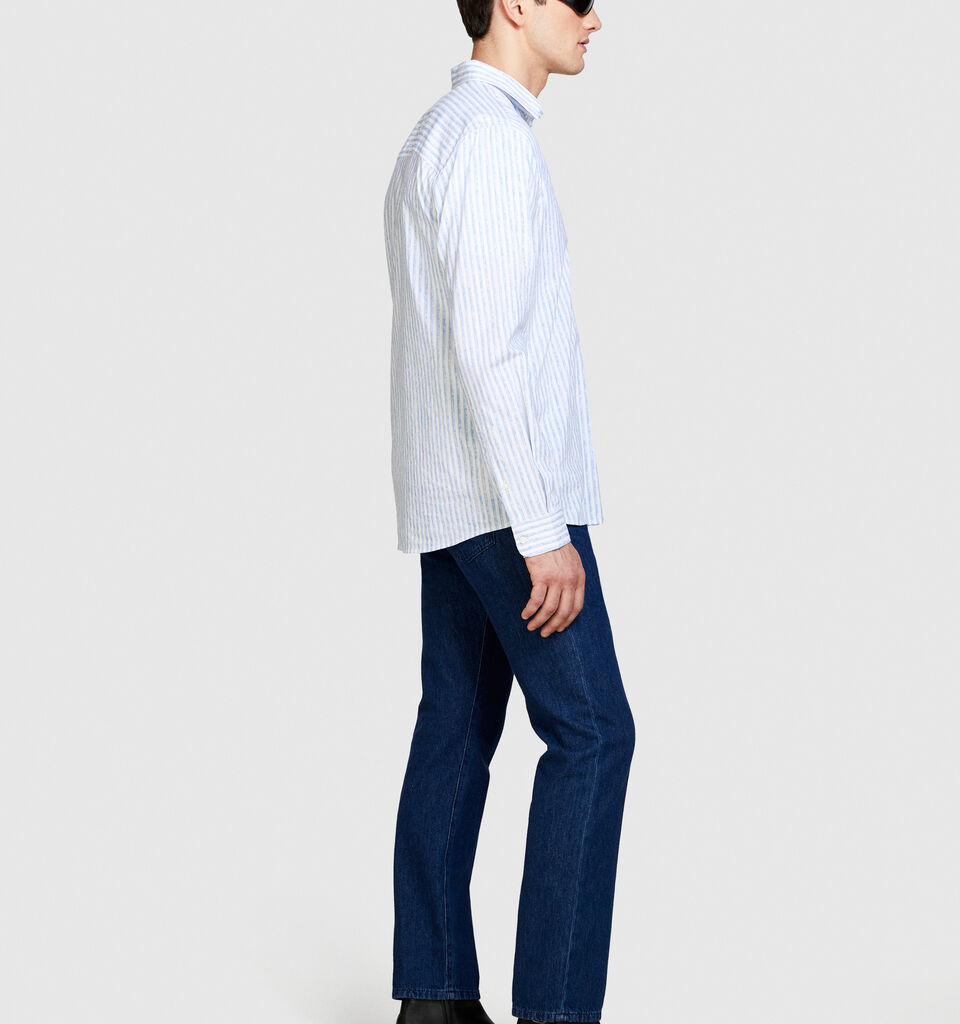 Regular fit printed shirt - men's regular fit shirts - Light Blue | Sisley image number 2